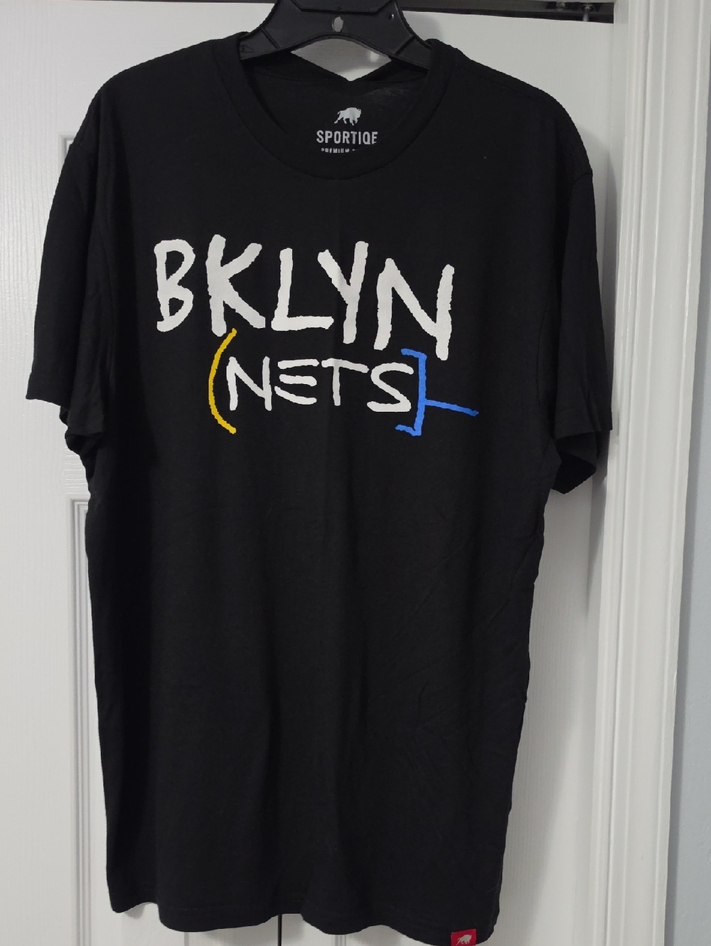 Sportiqe BKLYN Nets Black Short-Sleeve Graphic Tee